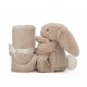 Lapin "Bashful Beige Bunny Soother" - JELLYCAT