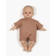 Body shorty en coton pointillé cassonade - MINIKANE