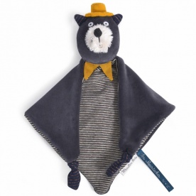 Doudou Chat Gris Alphonse - Les Moustaches - MOULIN ROTY